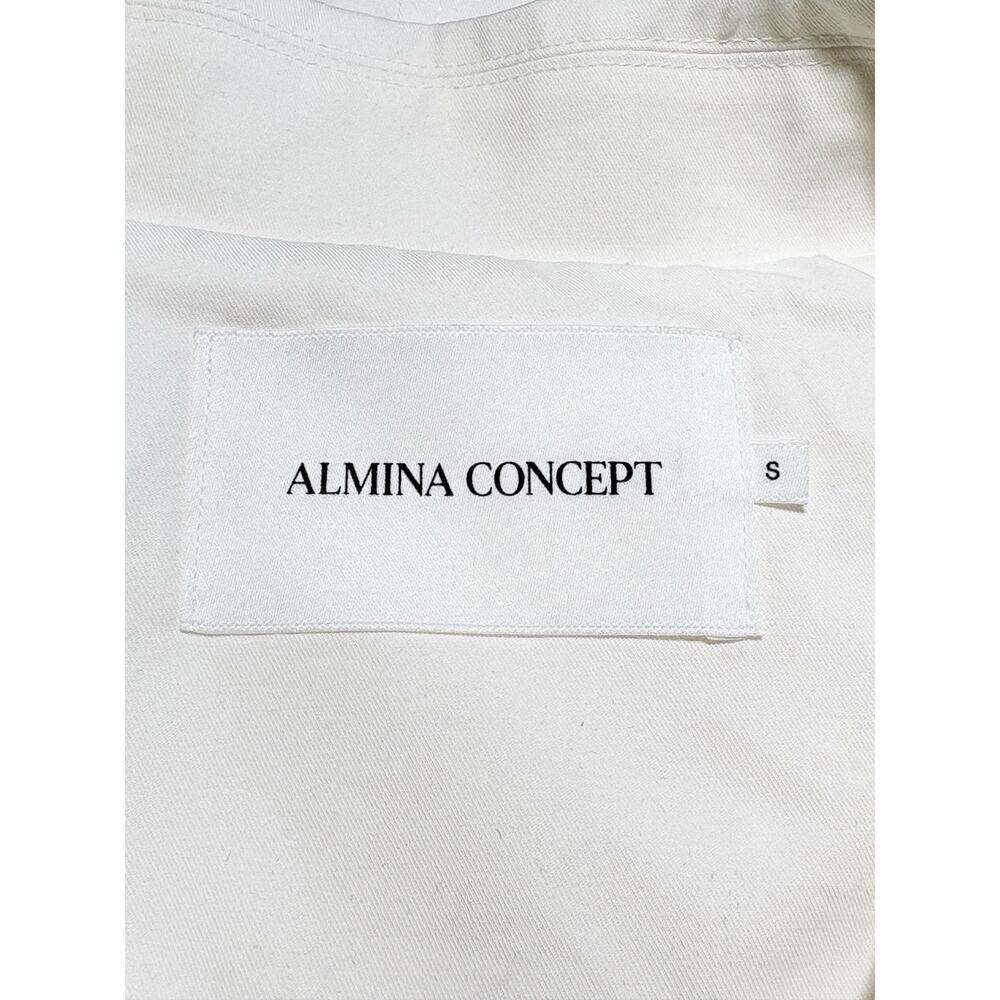 Almina Concept White Cotton Barn Jacket Small - Picture 6 of 7